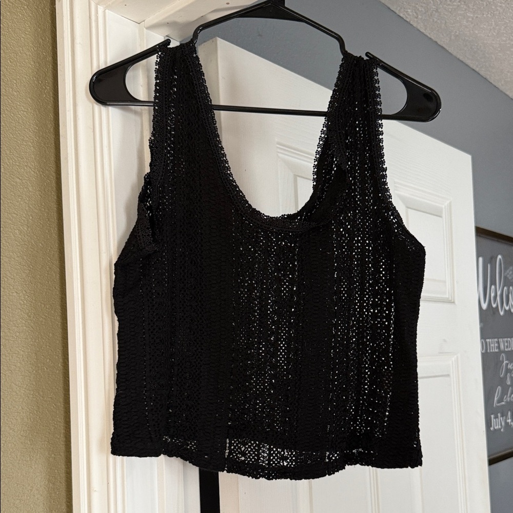 Elegant Black Knit Women's Top